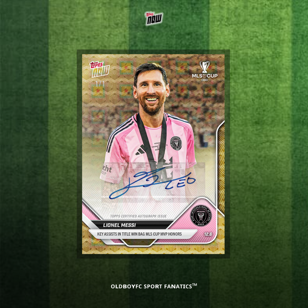 Topps 球星卡印刷細節（Lionel Messi 2025）