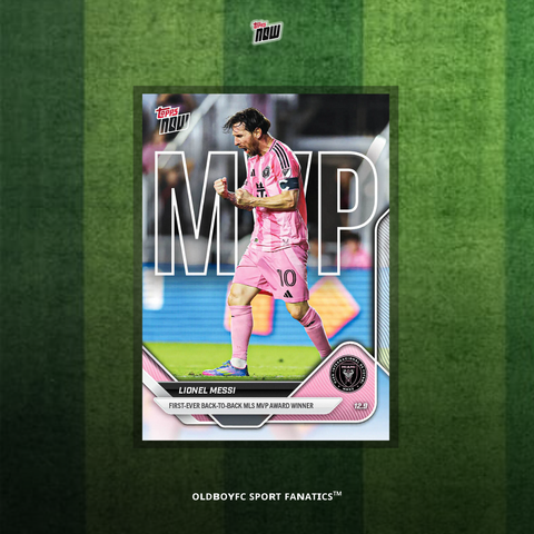 Topps Now Lionel Messi 2025 MLS 連莊 MVP 球星卡 正面圖