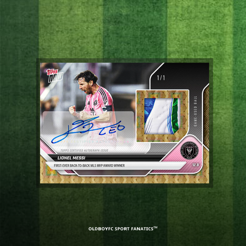 Topps Now Lionel Messi 2025 MLS 連莊 MVP 球星卡 簽名卡