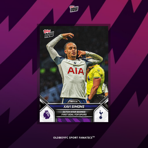 Topps Now Xavi Simons 25/26 英超 球星卡 正面圖