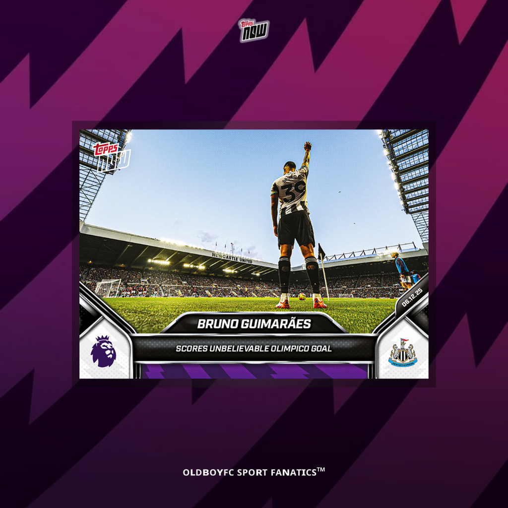 Topps Now Bruno Guimarães 25/26 英超 球星卡 正面圖