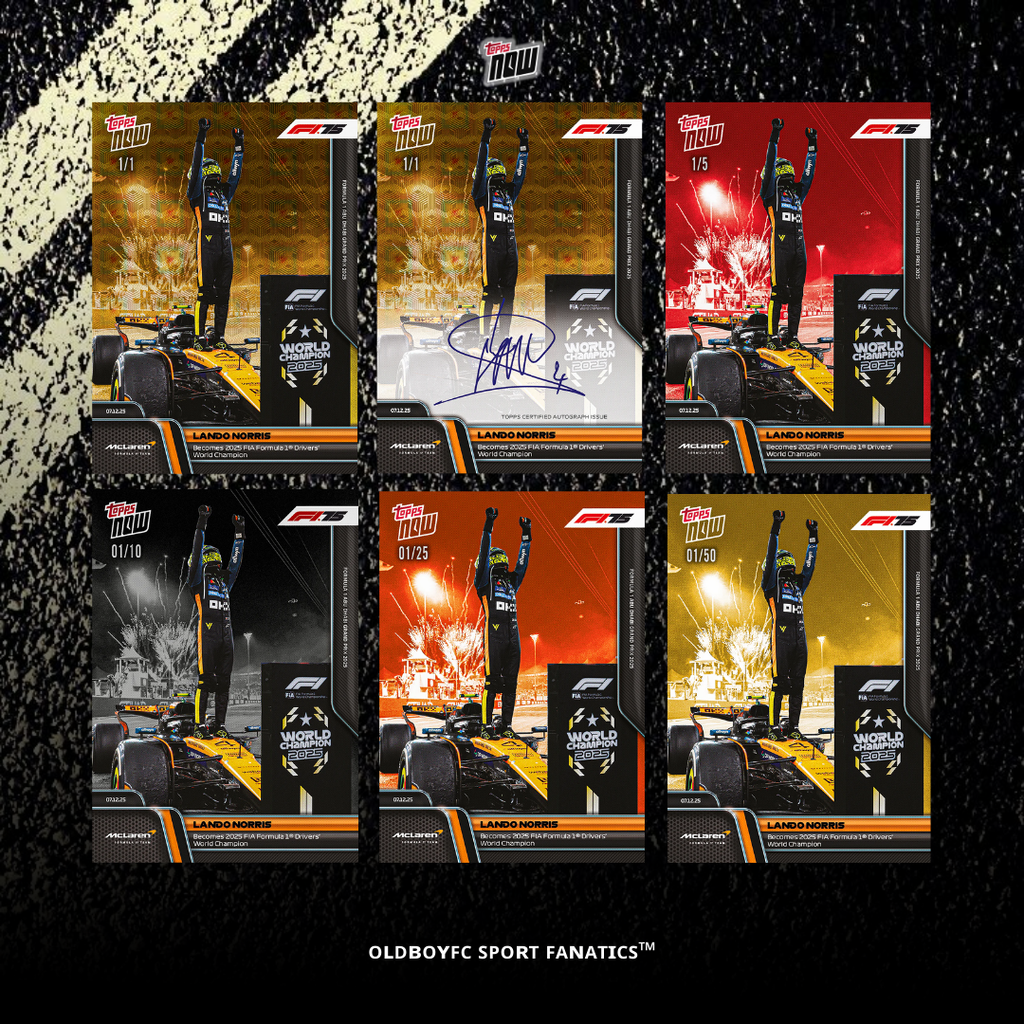 Topps Now Lando Norris 2025 F1 世界冠軍 球星卡 帶邊卡圖