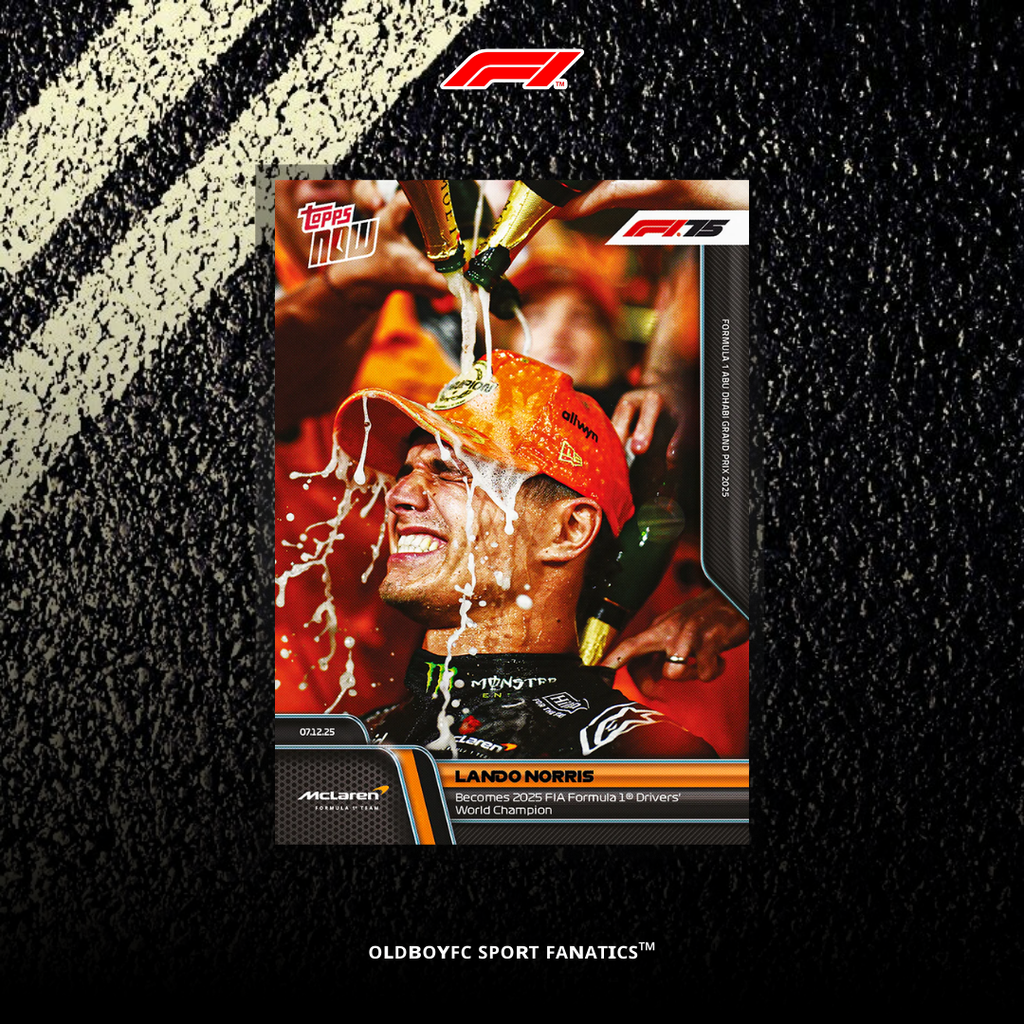 Topps Now Lando Norris 2025 F1 世界冠軍 球星卡 背面圖