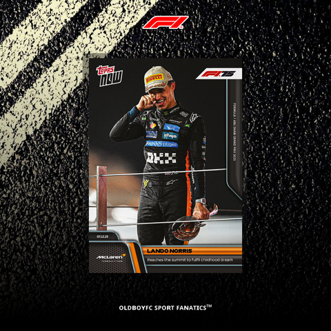 Topps Now Lando Norris 2025 F1 阿布達比大獎賽 球星卡 正面圖