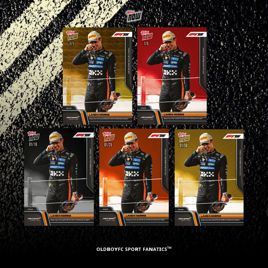 Topps Now Lando Norris 2025 F1 阿布達比大獎賽 球星卡 帶邊卡圖