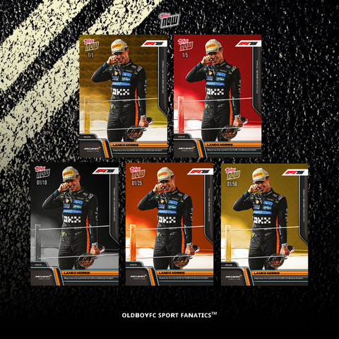 Topps Now Lando Norris 2025 F1 阿布達比大獎賽 球星卡 帶邊卡圖