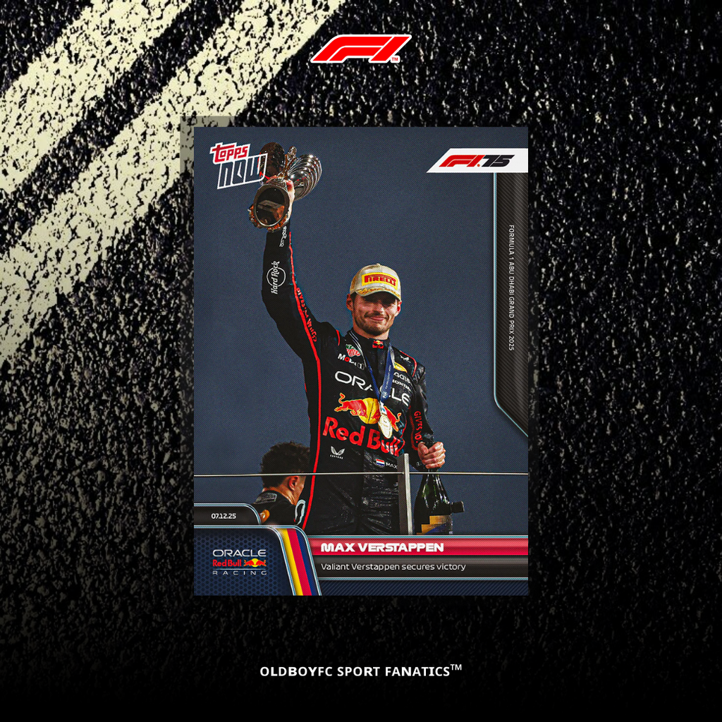 Topps Now Max Verstappen 2025 F1 阿布達比大獎賽 球星卡 正面圖