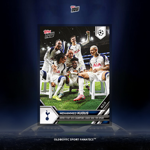 Topps Now Mohammed Kudus 25/26 UCL 球星卡 正面圖