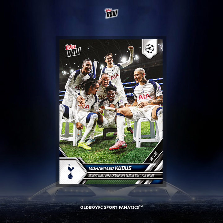 Topps Now Mohammed Kudus 25/26 UCL 球星卡 正面圖