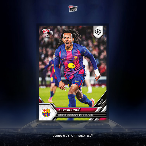 Topps Now Jules Koundé 25/26 UCL 球星卡 正面圖