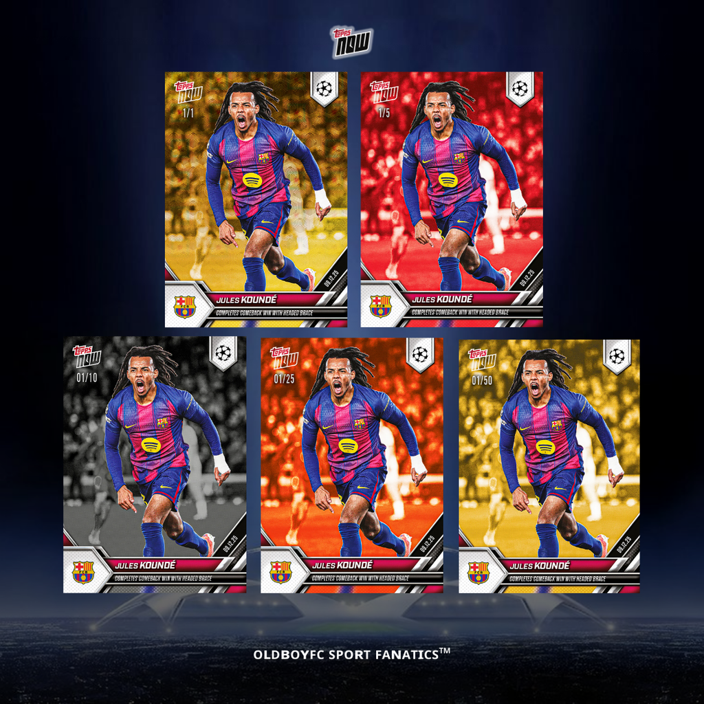 Topps Now Jules Koundé 25/26 UCL 球星卡 帶邊卡圖