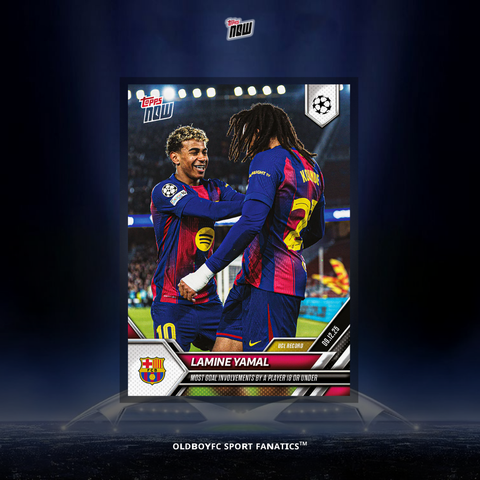 Topps Now Lamine Yamal 25/26 UCL 球星卡 正面圖