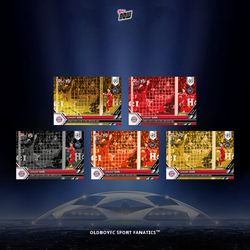 Topps Now Lennart Karl 25/26 UCL 球星卡 帶邊卡圖