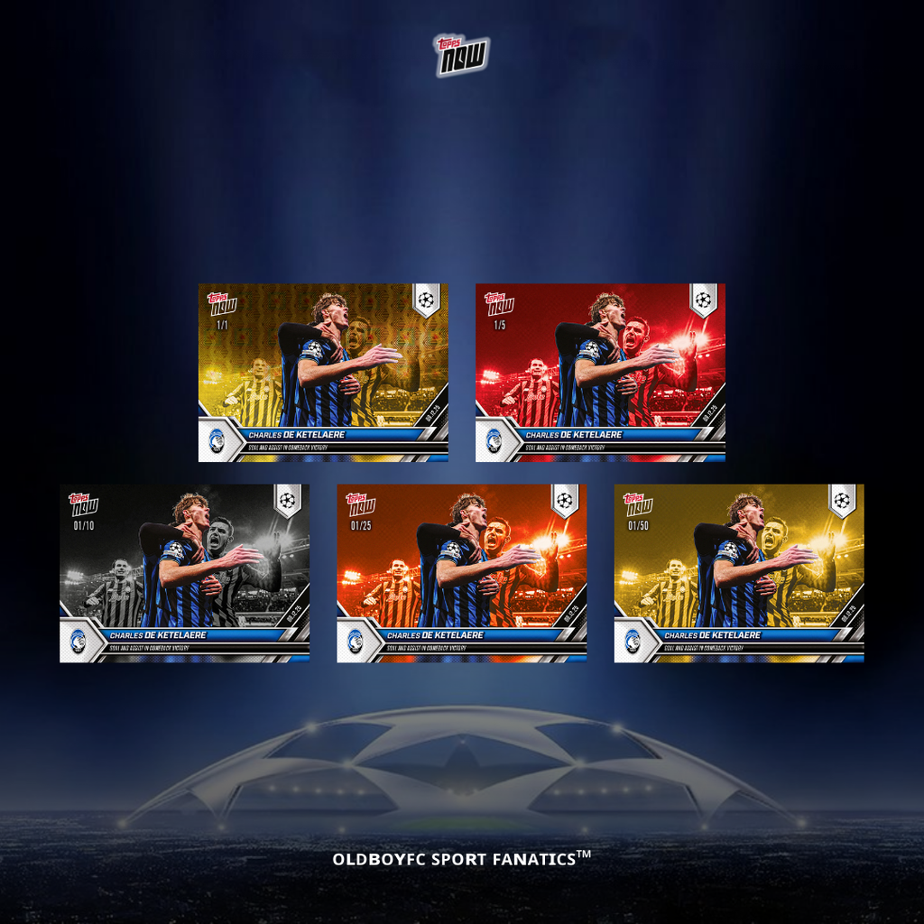 Topps Now Charles De Ketelaere 25/26 UCL 球星卡 帶邊卡圖