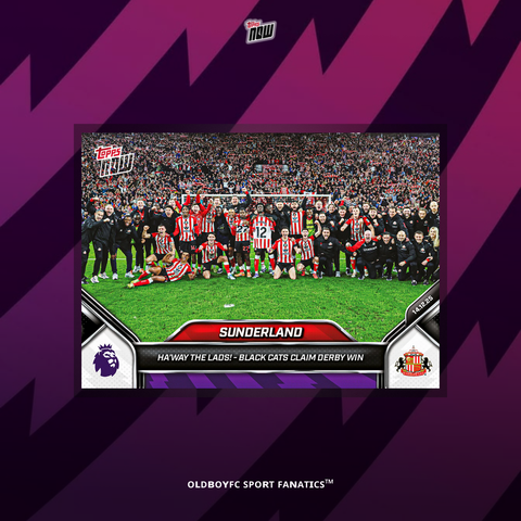 Topps Now Sunderland 25/26 英超 球星卡 正面圖