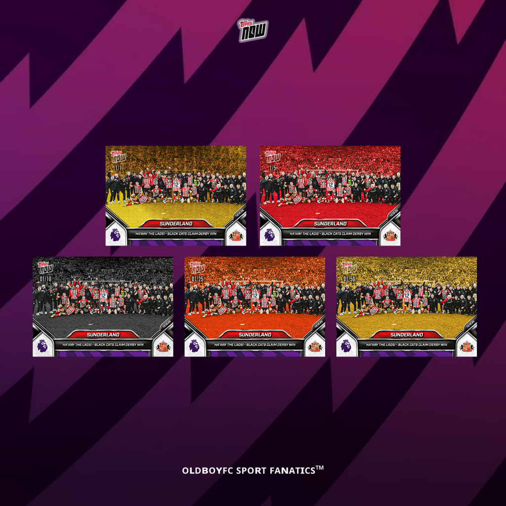 Topps Now Sunderland 25/26 英超 球星卡 帶編平行卡圖