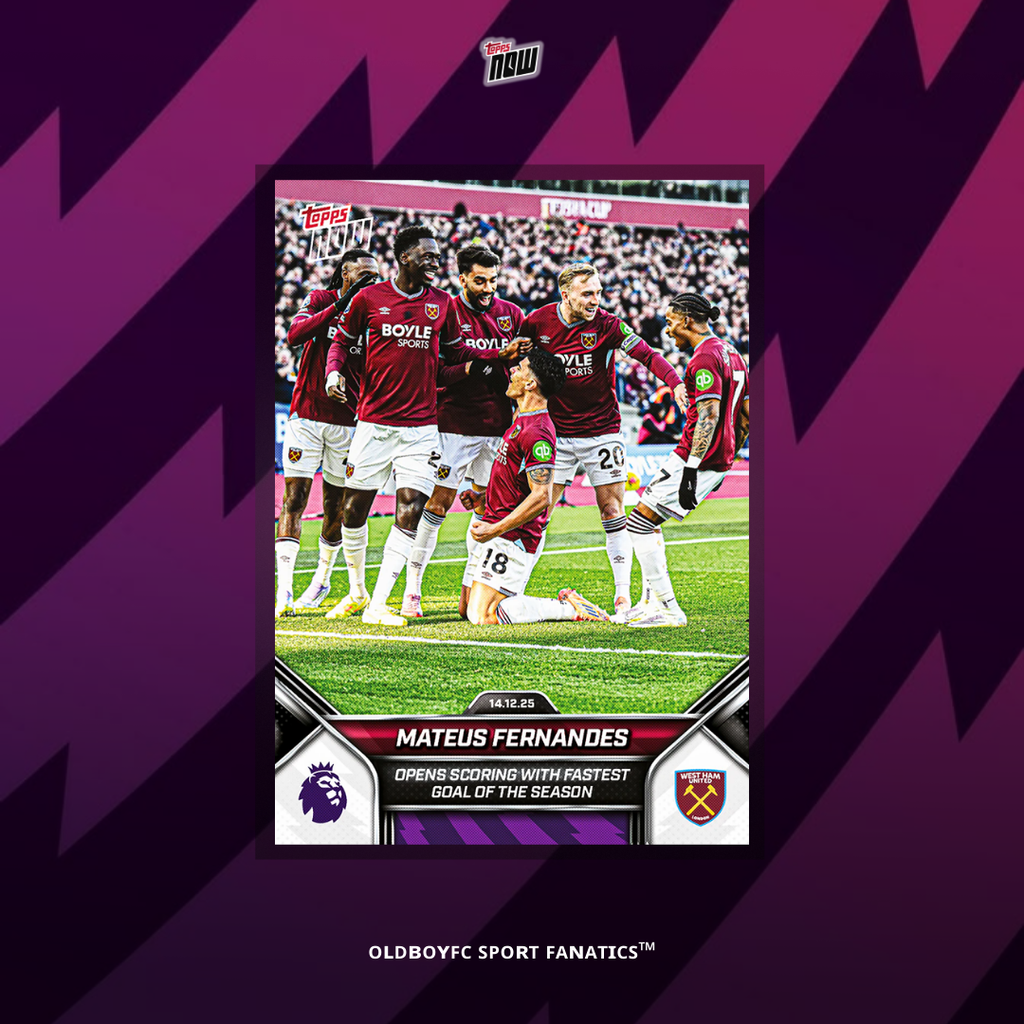 Topps Now Mateus Fernandes 25/26 英超 球星卡 正面圖