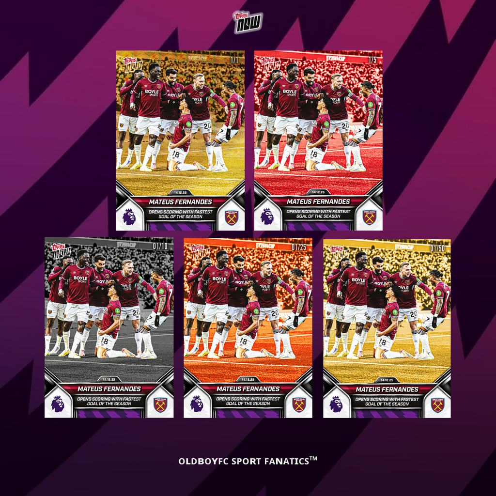 Topps Now Mateus Fernandes 25/26 英超 球星卡 帶編平行卡圖