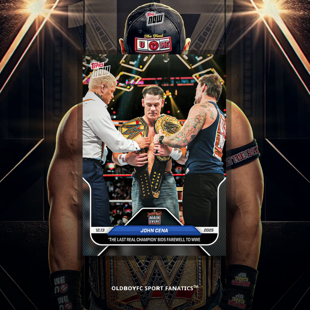 Topps Now John Cena 2025 WWE 球星卡 正面圖