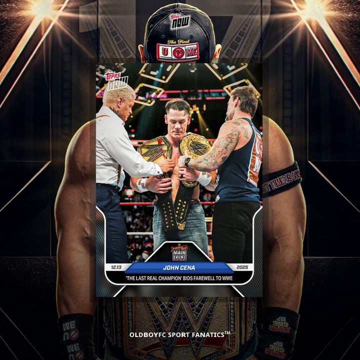 Topps Now John Cena 2025 WWE 球星卡 正面圖