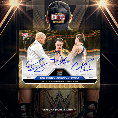 Topps Now John Cena 2025 WWE 球星卡 簽名卡圖