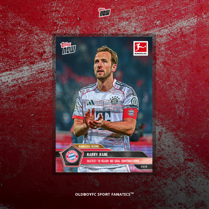 Topps Now Harry Kane 25/26 德甲 球星卡 正面圖
