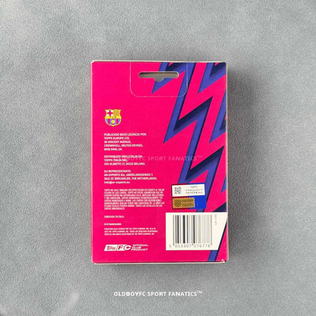 Topps FC Barcelona 25/26 Collector Tin 背面圖