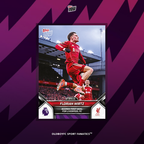 Topps Now Florian Wirtz 25/26 英超 球星卡 正面圖