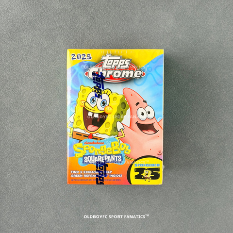 Topps Chrome 海綿寶寶 25 週年 Value Box 外盒正面
