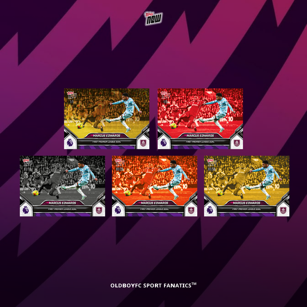 Topps Now Marcus Edwards 25/26 英超 球星卡 帶編卡展示圖