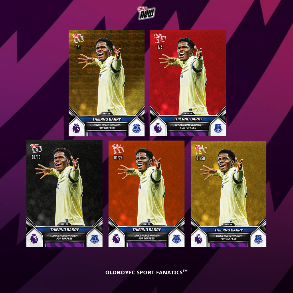 Topps Now Thierno Barry 25/26 英超 球星卡 帶編卡展示圖