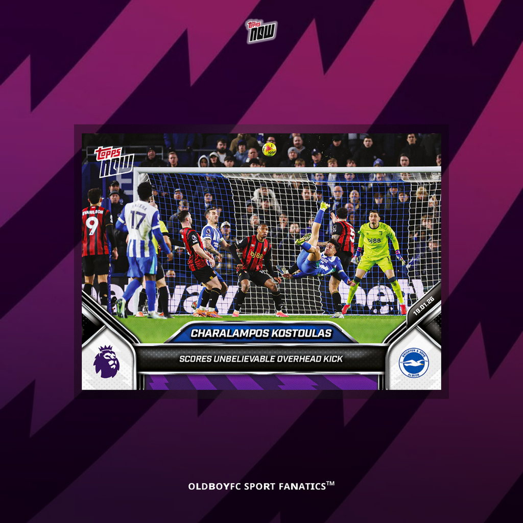 Topps Now Charalampos Kostoulas 25/26 英超 球星卡 正面圖