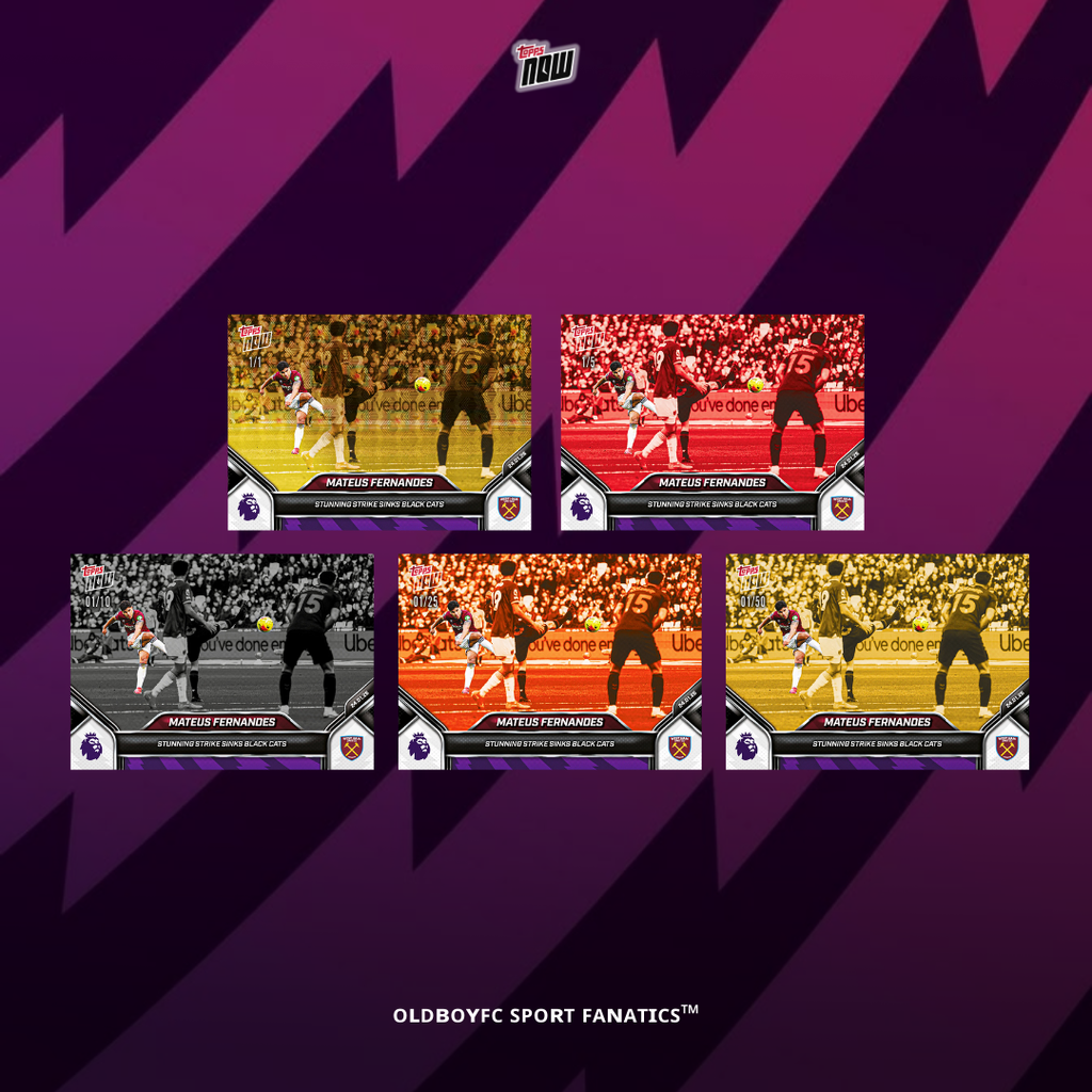 Topps Now Mateus Fernandes 25/26 英超 球星卡 帶編卡展示圖