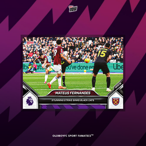 Topps Now Mateus Fernandes 25/26 英超 球星卡 正面圖