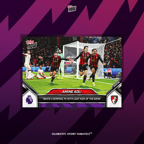 Topps Now Amine Adli 25/26 英超 球星卡 正面圖