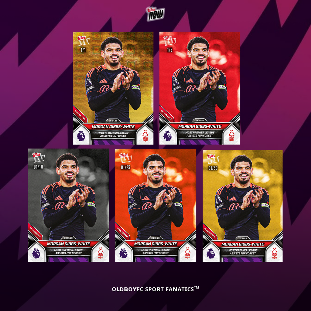 Topps Now Morgan Gibbs-White 25/26 英超 球星卡 帶編卡展示圖