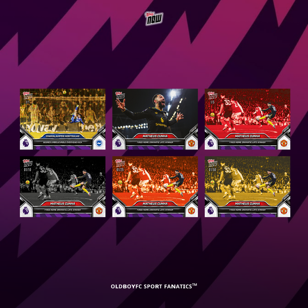 Topps Now Matheus Cunha 25/26 英超 球星卡 帶編卡展示圖