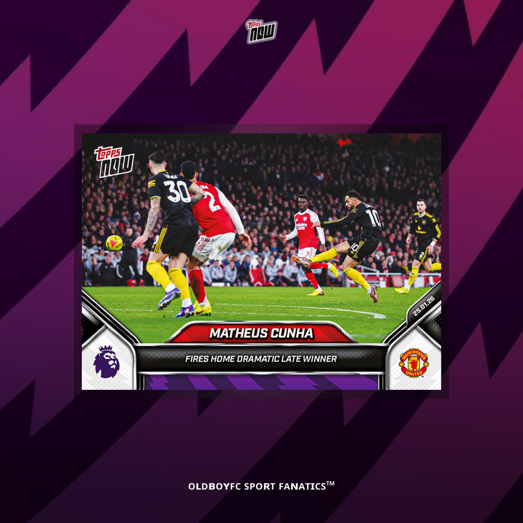 Topps Now Matheus Cunha 25/26 英超 球星卡 正面圖