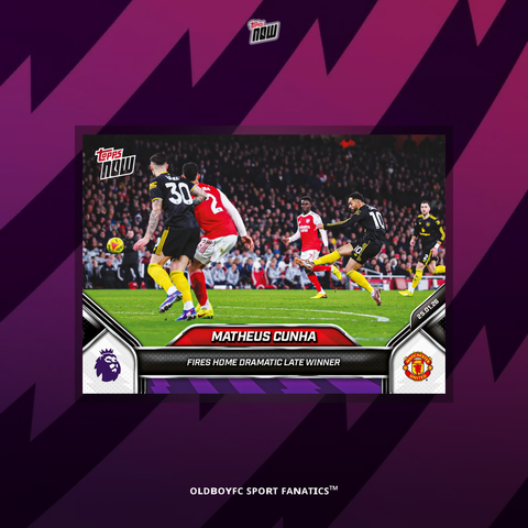 Topps Now Matheus Cunha 25/26 英超 球星卡 正面圖