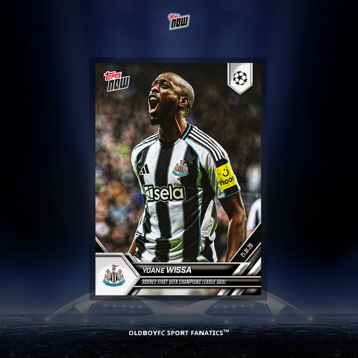 Topps Now Yoane Wissa 25/26 歐冠 球星卡 正面圖
