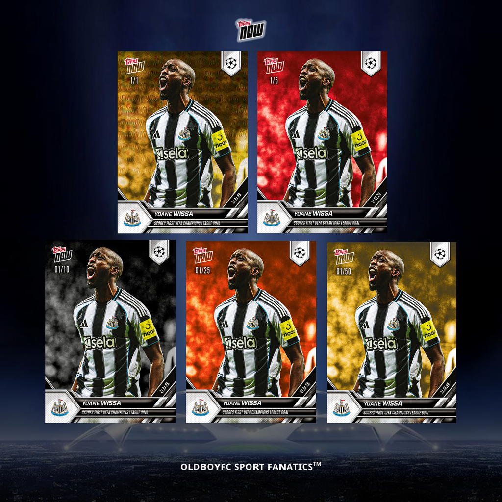 Topps Now Yoane Wissa 25/26 歐冠 球星卡 帶編卡展示圖