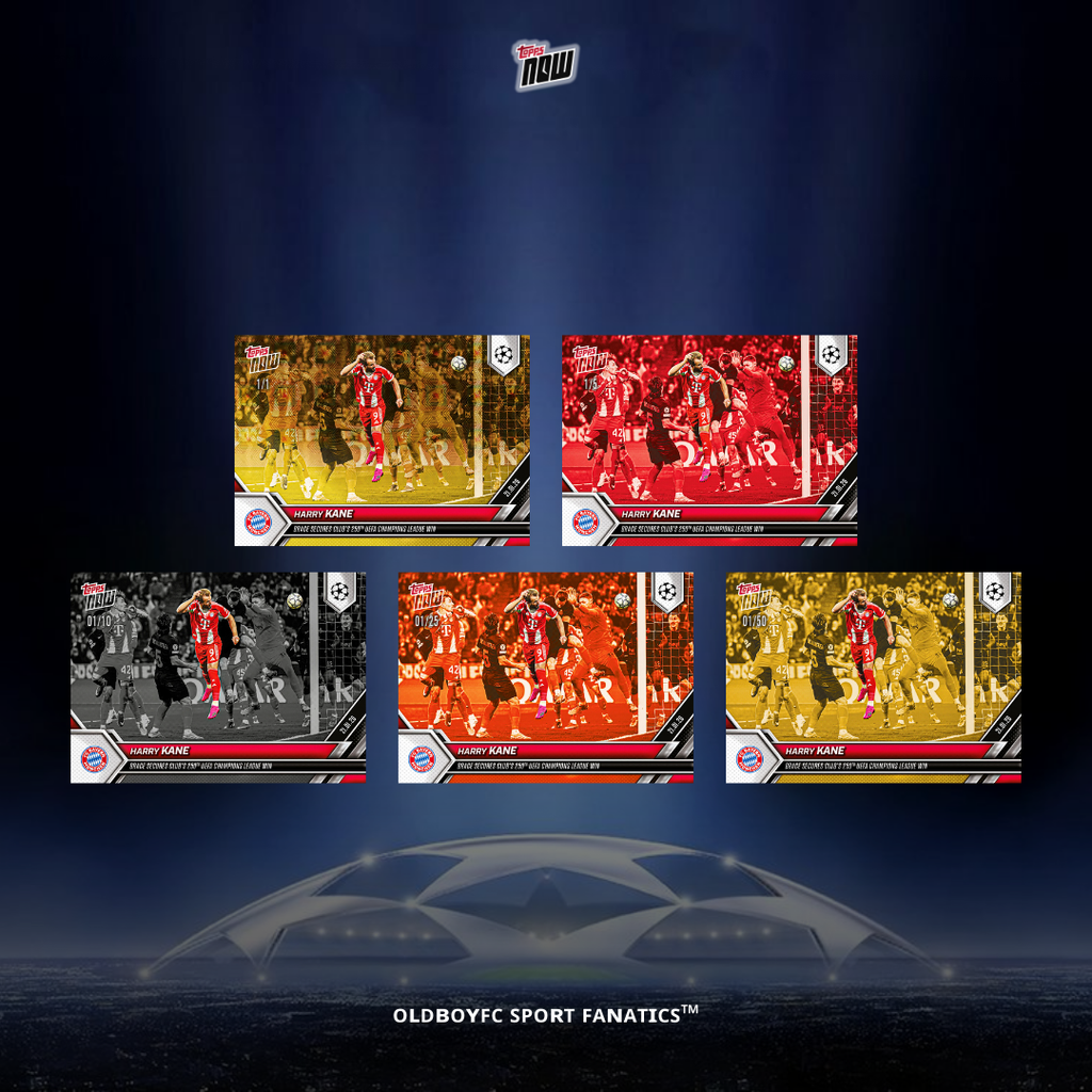 Topps Now Harry Kane 25/26 UCL 球星卡 帶編卡展示圖