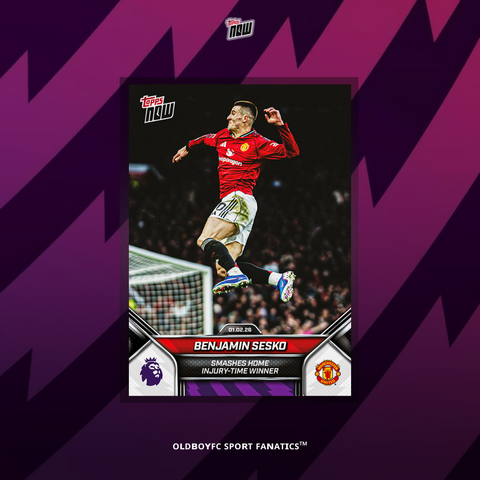 Topps Now Benjamin Šeško 2025/26 英超 球星卡 正面圖