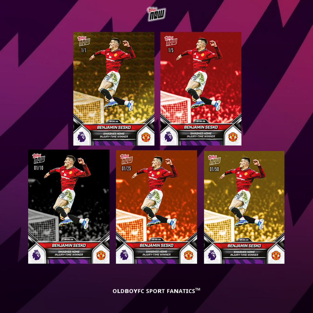 Topps Now Benjamin Šeško 2025/26 英超 球星卡 帶編卡展示圖