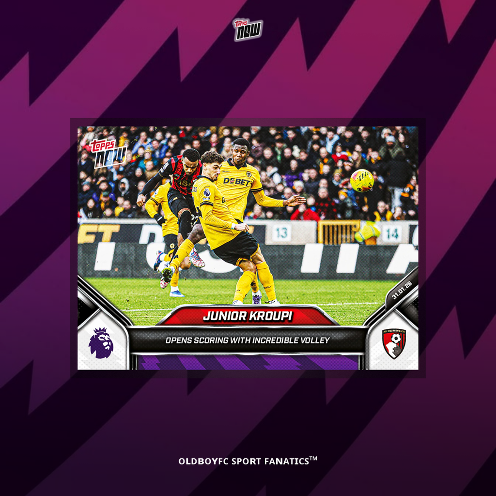 Topps Now Junior Kroupi 2025/26 英超 球星卡 正面圖