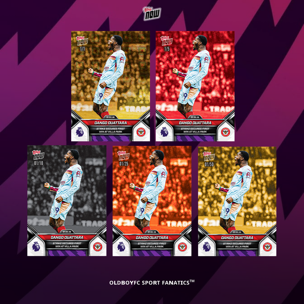 Topps Now Dango Ouattara 2025/26 英超 球星卡 帶編卡展示圖