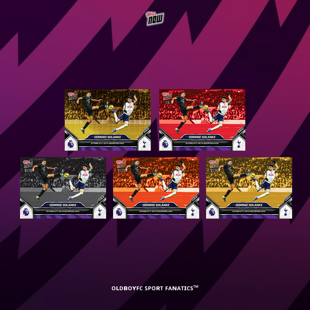 Topps Now Dominic Solanke 2025/26 英超 球星卡 帶編卡展示圖