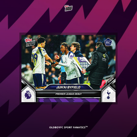 Topps Now Jun’ai Byfield 2025/26 英超 球星卡 正面圖