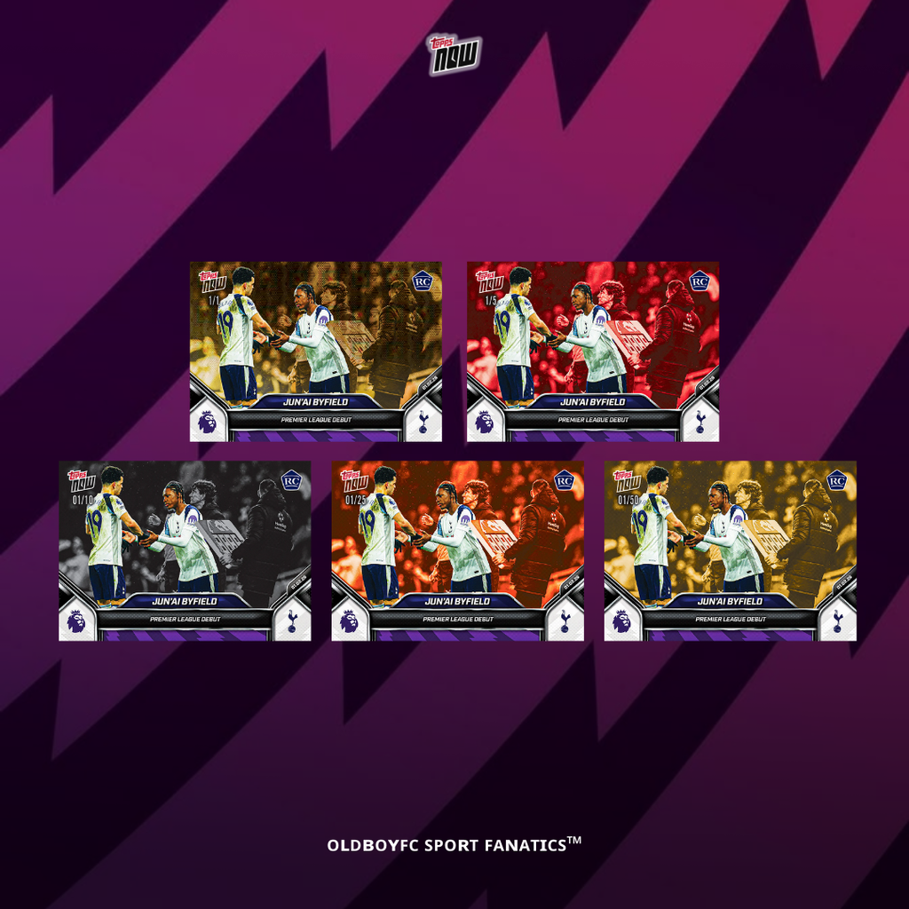 Topps Now Jun’ai Byfield 2025/26 英超 球星卡 帶編卡展示圖