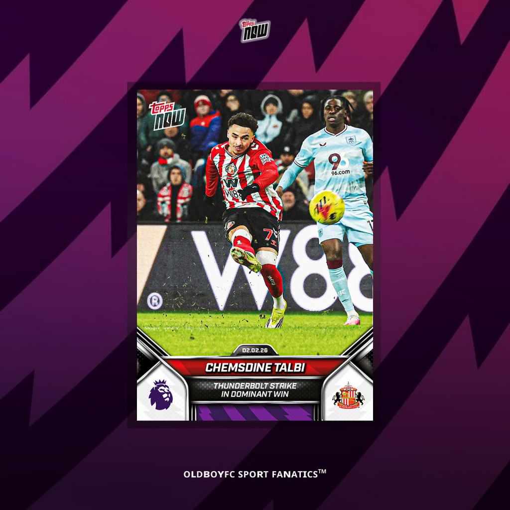 Topps Now Chemsdine Talbi 2025/26 英超 球星卡 正面圖